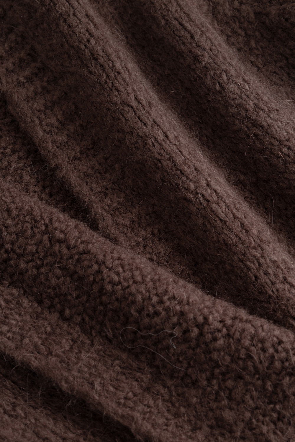 N-Fora Long Knit Cardigan Dark Brown