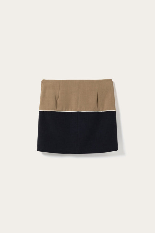 N-Mica Skirt Navy Sand Combo