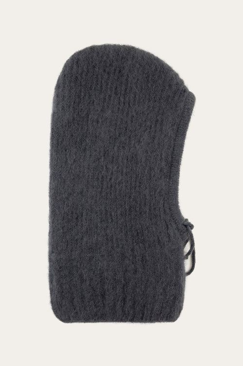 N-Merle Knit Balaclava Medium Grey Melange