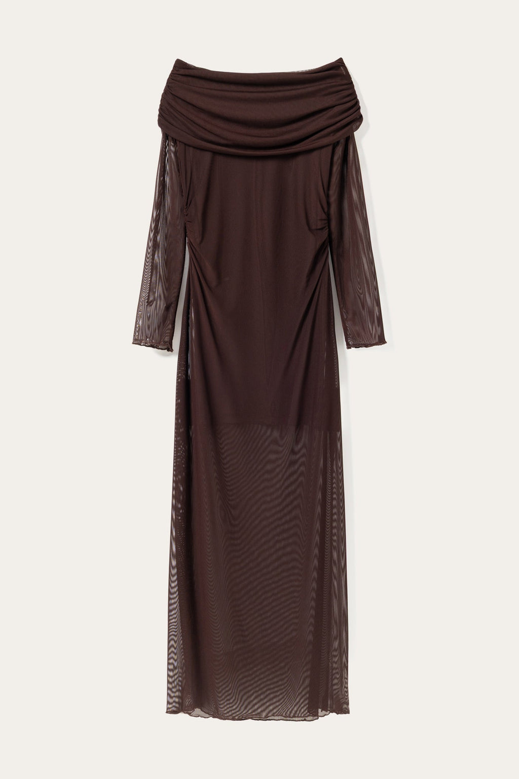 N-Melani LS Dress Dark Chocolate