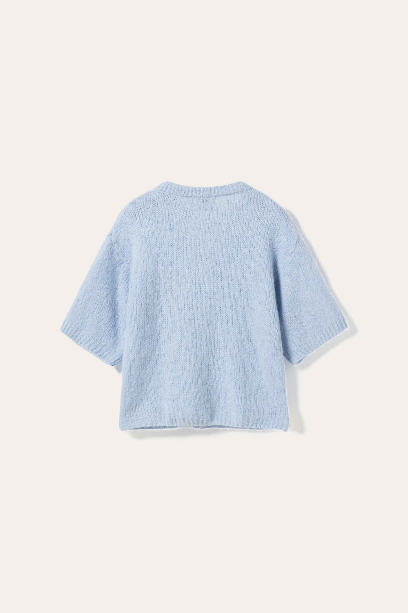 N-Kae SS Knit Cardigan Light Blue