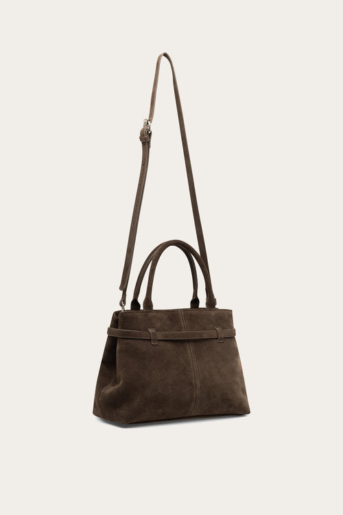 Macie Bag Real Suede Ash