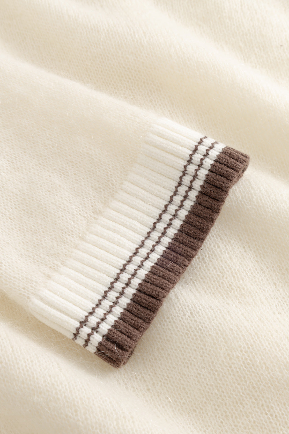 N-Nattie Knit Cardigan Ivory Brown