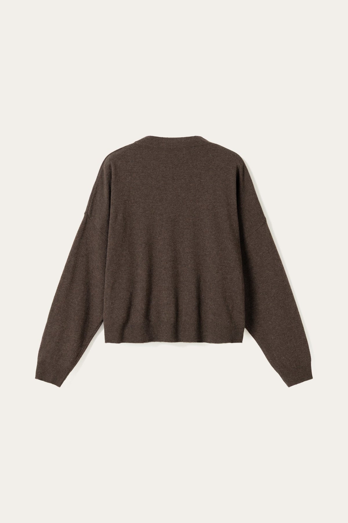 N-Marly Knit Brown Melange