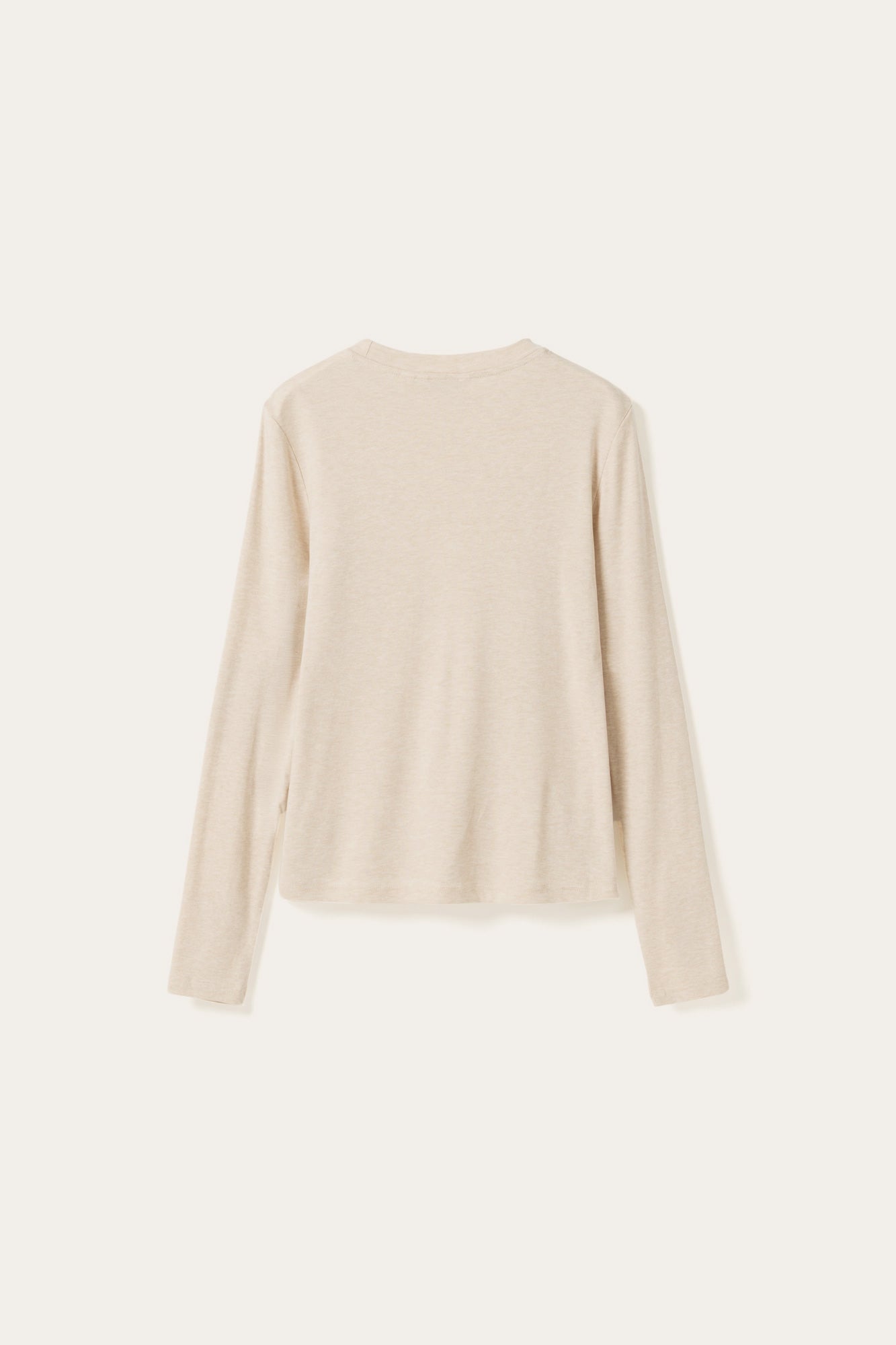 N-Lidie LS Top Oatmeal Melange