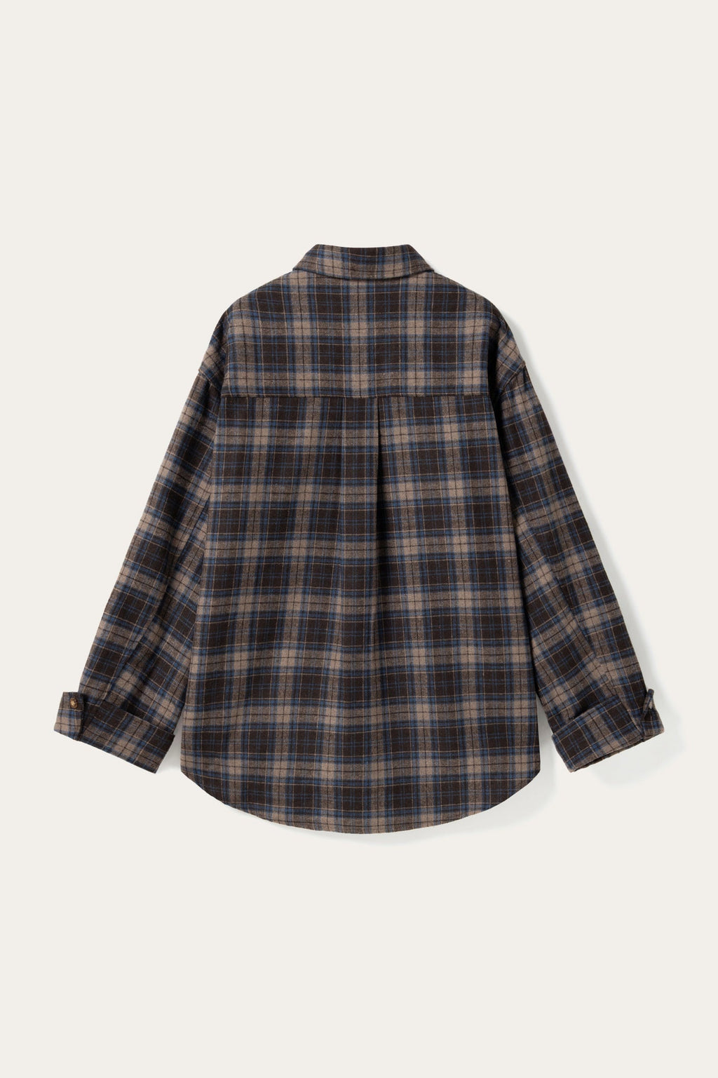 N-Marlon Shirt Brown Blue Check