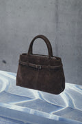 Macie Bag Real Suede Chocolate