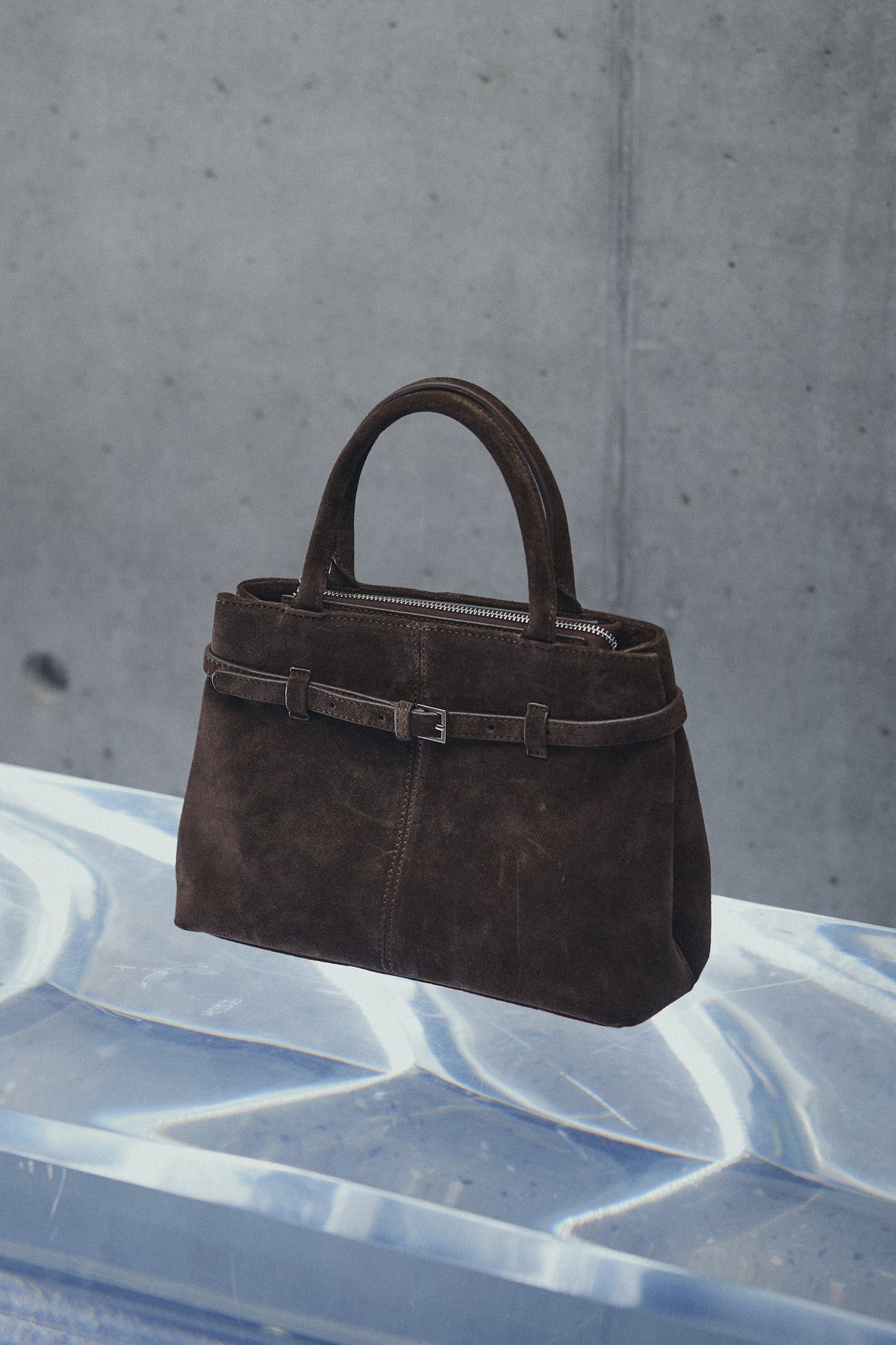 Macie Bag Real Suede Chocolate