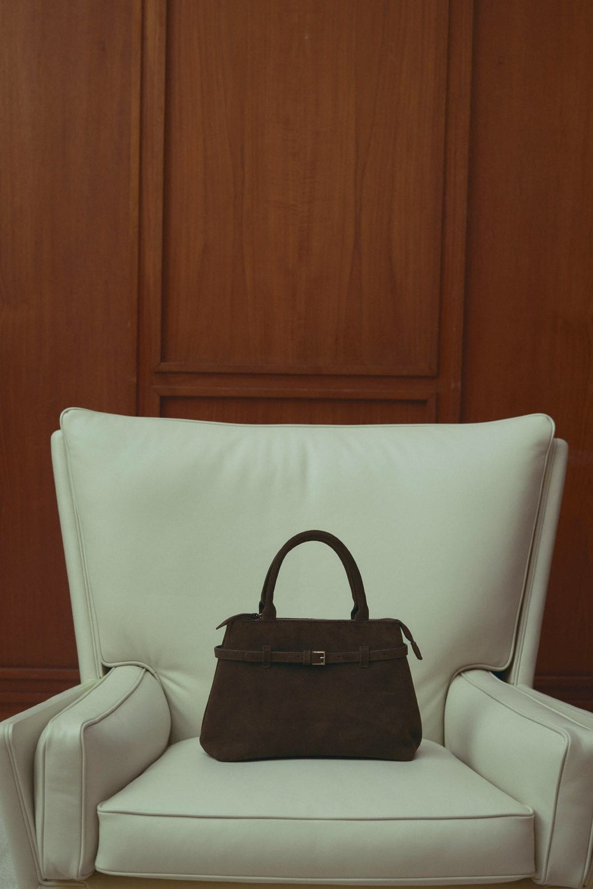 Macie Bag Real Suede Chocolate