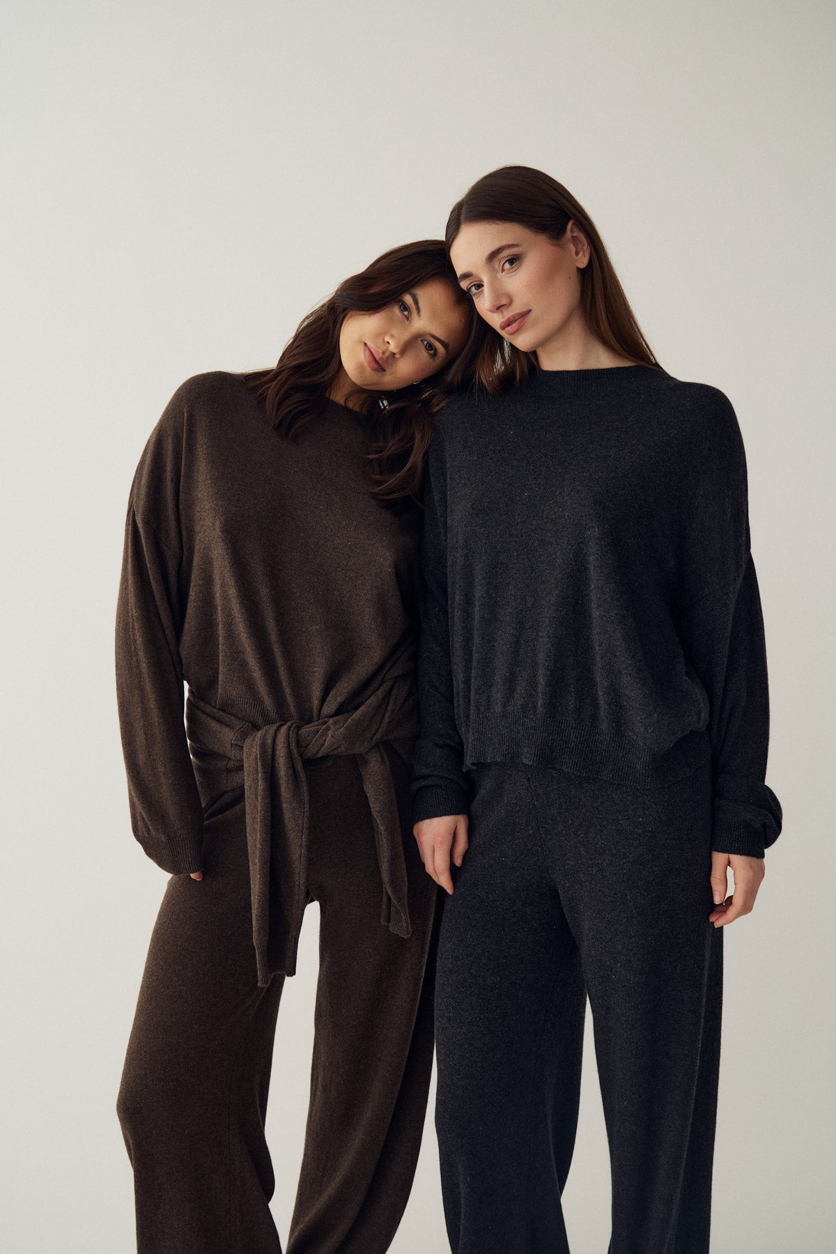 N-Melodee Knit Pants Brown Melange
