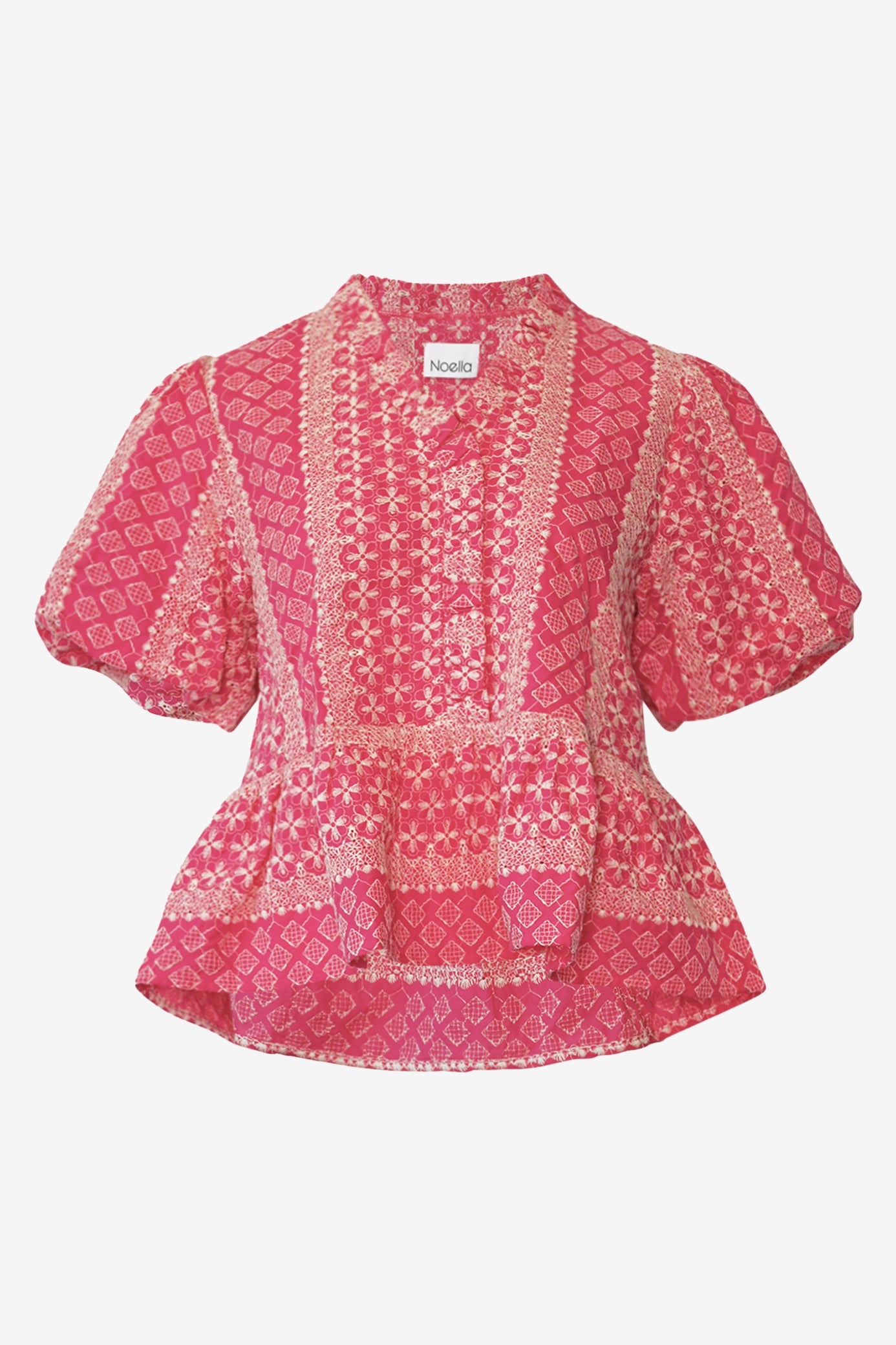 Lorraine Blouse Pink Sugar Combo